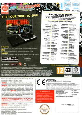 DJ Hero box cover back